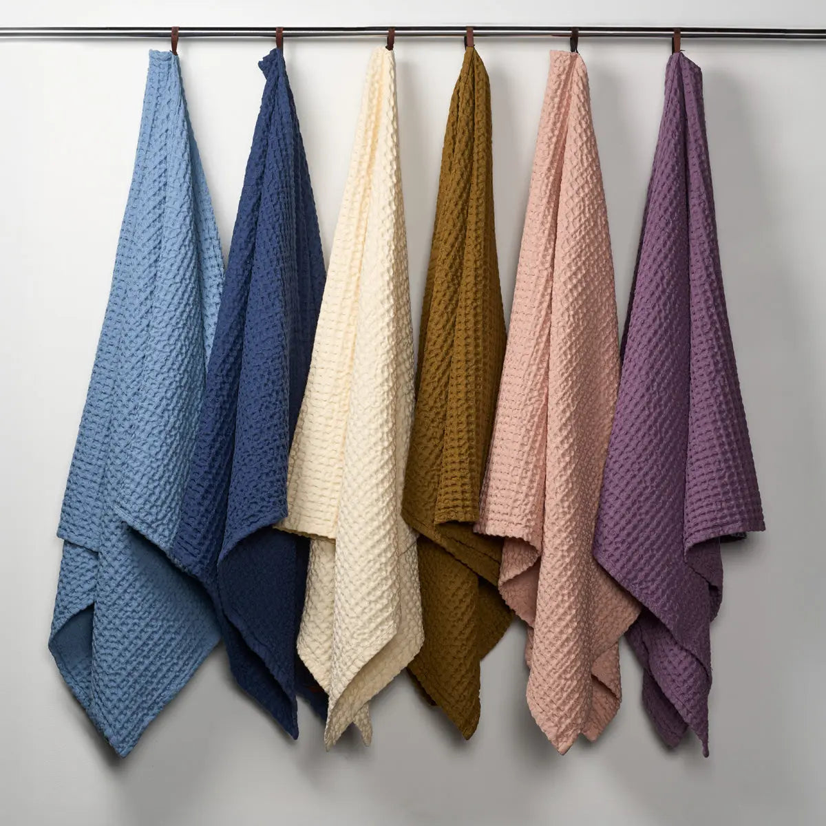 HUMDAKIN Vaflet Badehåndklæde Organic Textiles 137 Lilac